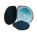 Etui  aluminiowe kolor czarny  na  16 płyt CD  wraz  z  grawerowanym  logo - kolor biały