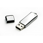 Pamięć USB 4 GB metalowy chromowany + grawer jednostronny